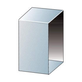 Edelstahlschornstein - Putztürverlängerung L=250 mm, BxH=140x200 mm - einwandig - Raab EW-FU