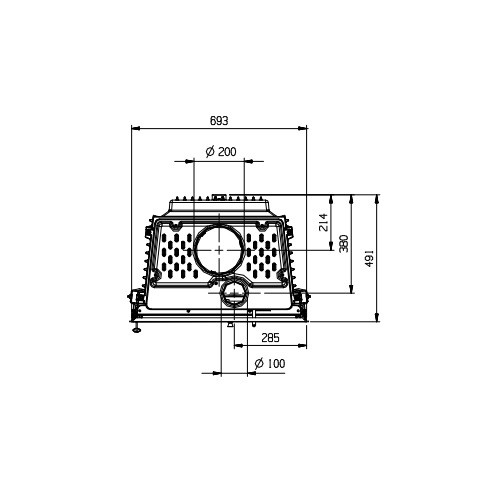 Kamineinsatz La Nordica Focolare 70 Piano 9,1 kW