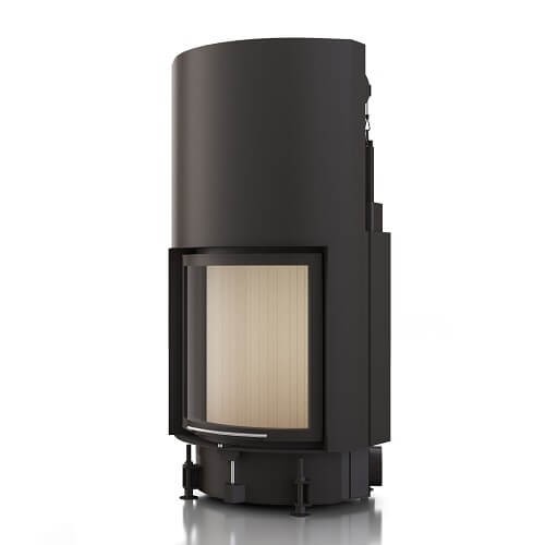 Kamineinsatz Brunner Kompaktkamin 51/67 Rundglas 11kW Schiebetür