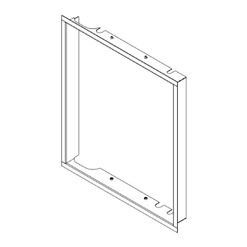 Kaminzubehör Austroflamm - 55x51 Designrahmen klapp flach, Ausführung in gussgrau Kaminzubehör Austroflamm - 55x51 Designrahmen klapp flach, Ausführung in gussgrau
