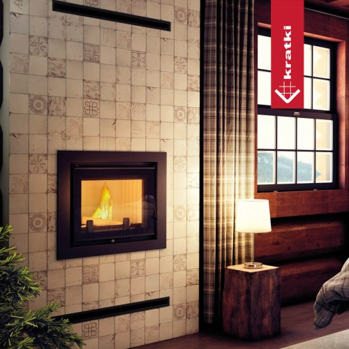Kamineinsatz Kratki Zuzia 15 Deco 12 kW wasserführend