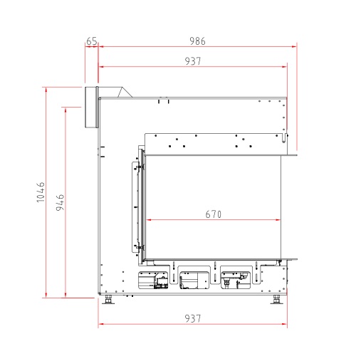 Gaskamin Schmid Ekko G U 45(67)