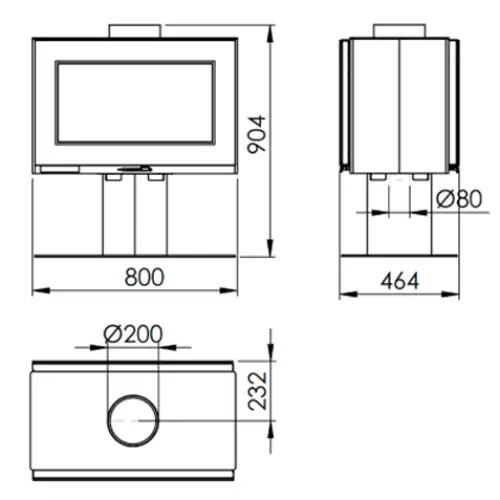 Kaminofen Panadero Etoile 9,7 kW