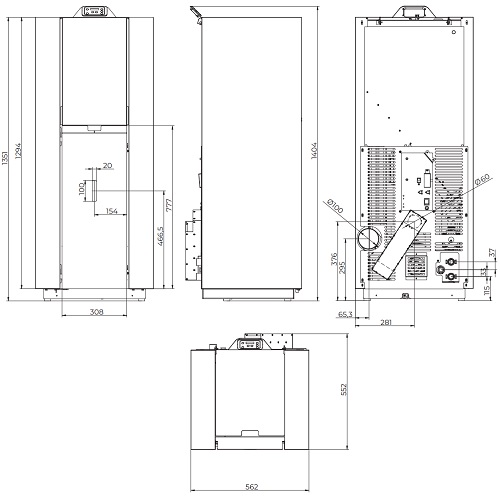 Pelletofen Royal Idro Wall 20 | 19,7 kW wasserführend