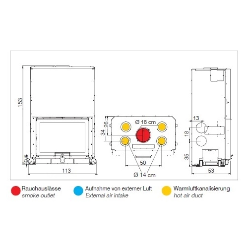 Kamineinsatz Edilkamin Windo 90 | 17,6 kW