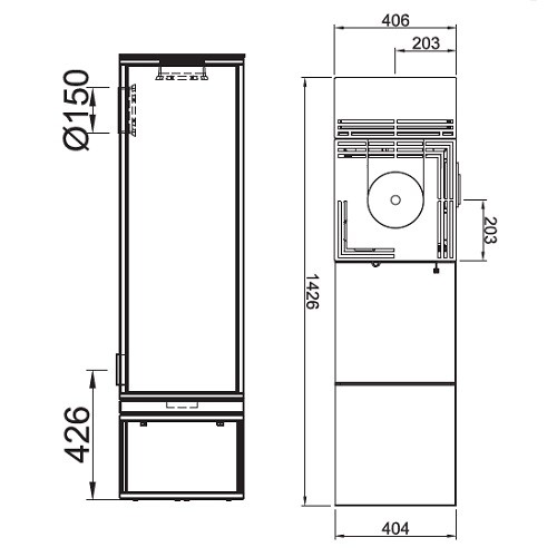Kaminofen Spartherm Piko Frame Living 5,9 kW