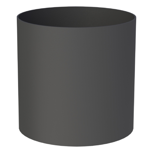 Ofenrohr - Längenelement 150 mm mit Kondensatring (ohne Einzug) - schwarz - Jeremias Ferro-Lux