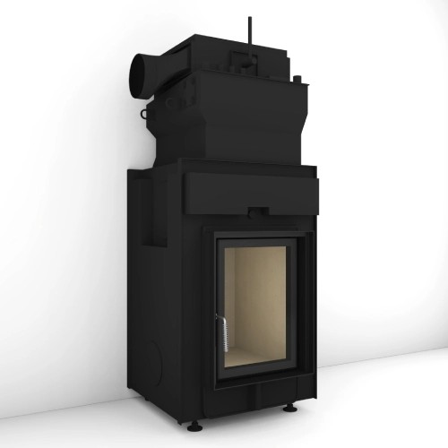 Kachelofeneinsatz Brunner HKD 2.2 SK mit Direktanschluss mit EAS 12 kW Wasserführend