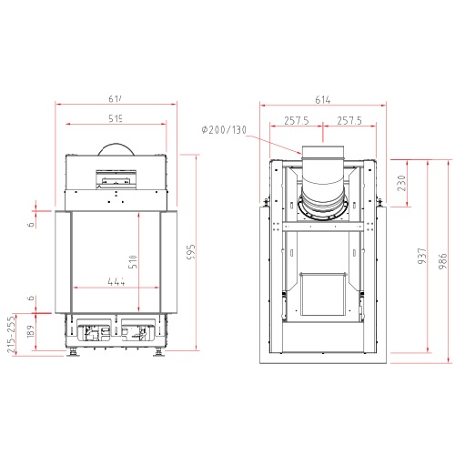 Gaskamin Schmid Ekko G U 45(67)