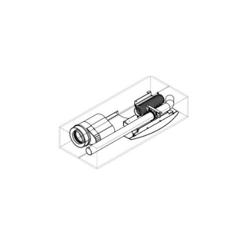 Pelletofenzubehör MCZ - X - Up! Anschlussstück für Koaxiale rauchabzüge- Ø80/130 mm - Club/Suite M2