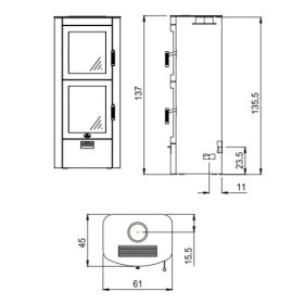 Kaminofen Max Blank Atlanta BF 6,5 kW
