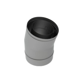 LAS-Schornstein - Bogen 15° segmentiert Ø150/100 mm - DRU LAS ES-I 150/100