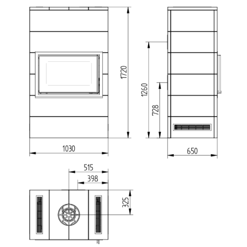 Kaminbausatz Jydepejsen Sigma Titan 3 | 7 kW