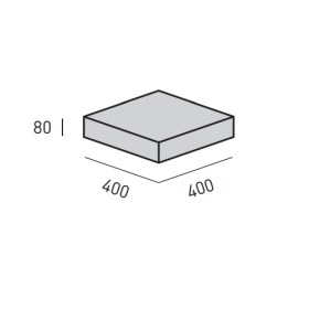 Kaminzubehör Skantherm - Sitzkissen aus Leder 40,0 x 40,0 x 8,0 cm