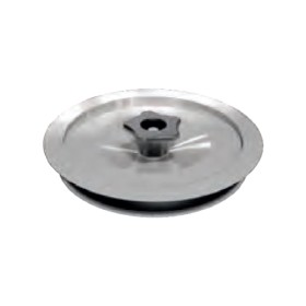 Edelstahlschornstein - Deckel für Prüföffnung mit Vitondichtung BFVIT, max. 200°C - einwandig - eka complex E