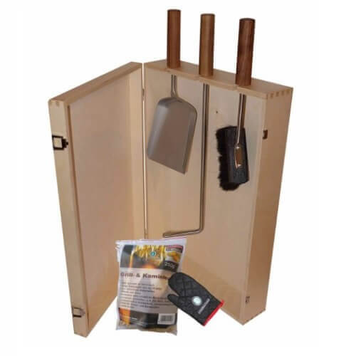 Kaminbesteck Lienbacher Set Heiße Kiste inkl. Holzkiste 6-teilig, Natur lackiert Kaminbesteck Lienbacher Set Heiße Kiste inkl. Holzkiste 6-teilig, Natur lackiert