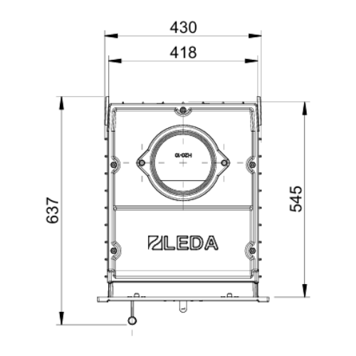 Kachelofeneinsatz Leda Diamant H20 10 kW