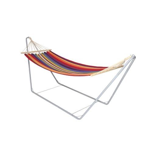 Gartenmöbel Lesli Living Hängematte Regenbogen mit Metall Ständer Gartenmöbel Lesli Living Hängematte Regenbogen mit Metall Ständer