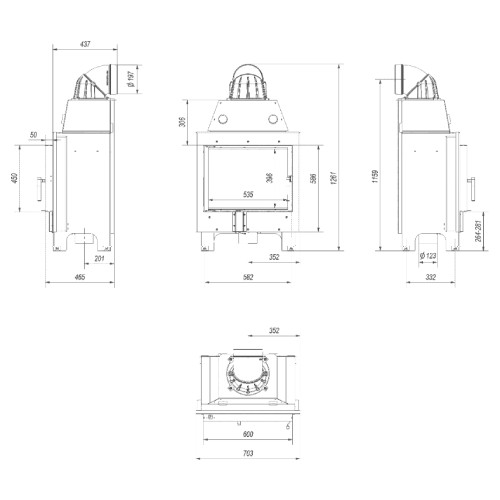 Kamineinsatz Kratki MBM 10 kW
