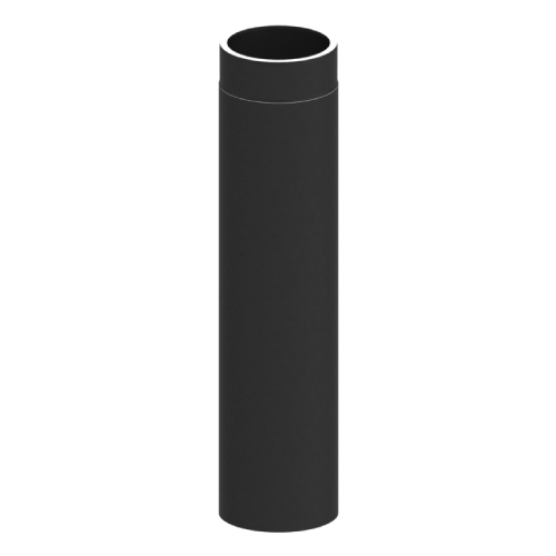 Ofenrohr - Längenelement 750 mm - schwarz - doppelwandig - Jeremias Iso-Line