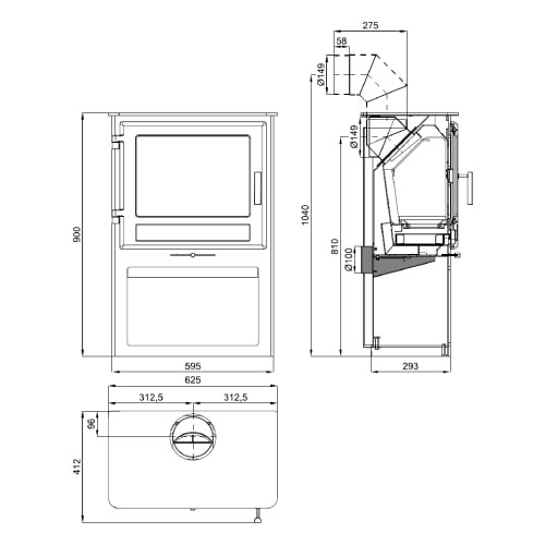 Kaminofen Haas und Sohn Skarnes 8 kW