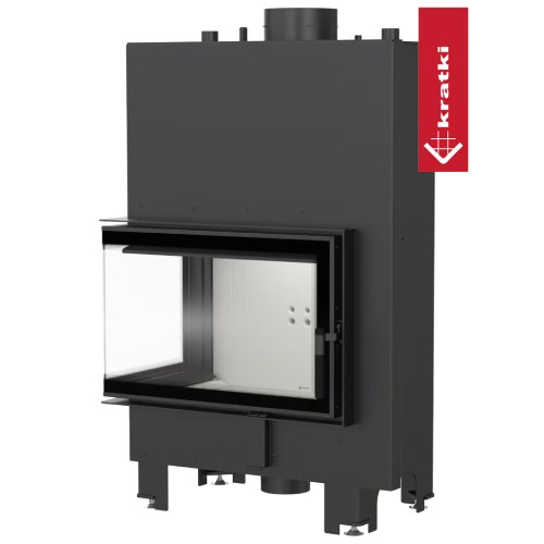 Kamineinsatz Kratki MBM PW 12 kW Eckkamin wasserführend