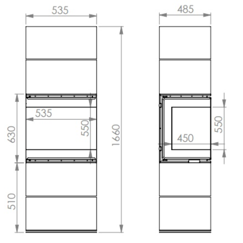 Kaminofen A Caminetti Scandinavian 50WH 9 kW