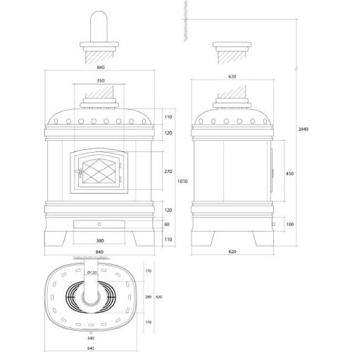 Kaminofen Sergio Leoni Castellana 14,6 kW