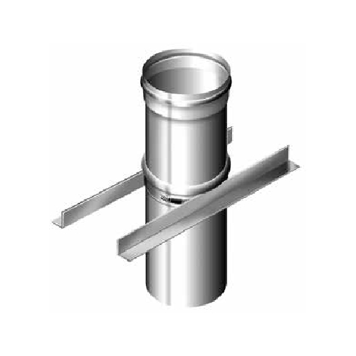 Edelstahlschornstein - Zwischenstütze - einwandig - Schräder Future EW