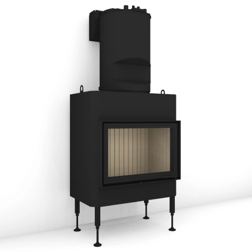Kamineinsatz Brunner BKH 5.0 Flach 42-66 | 9 kW Drehtür