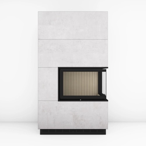Kaminbausatz Brunner BSK Eckkamin 42-66-42 | 9 kW links/rechts Drehtür