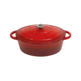 Holzherdzubehör La Nordica - Le Cucinotte oval mit Deckel Ø 33 cm