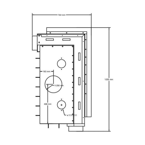 Kamineinsatz A Caminetti Quattro 100 R 17 kW