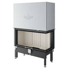 Kamineinsatz SPARTHERM Varia 2R-100h 12,3 kW Eckkamin Schiebetür