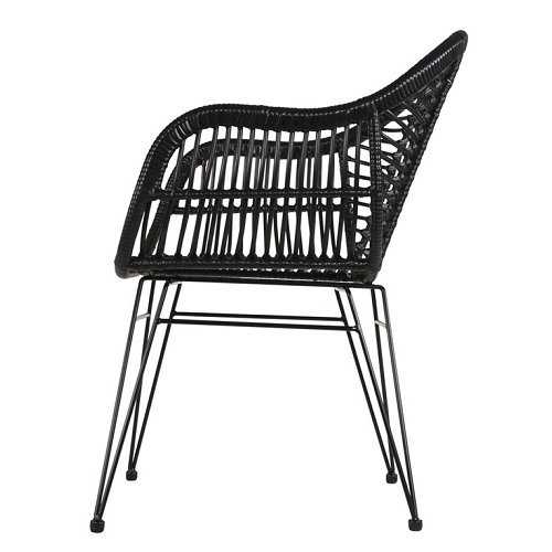 Gartenmöbel Lesli Living Stühle Moda schwarz (4 Stück)