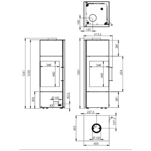 Kaminofen Fireplace Royal 6 kW